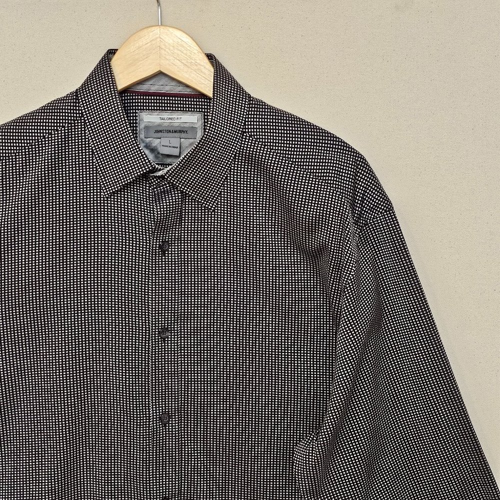 Johnston & Murphy Button Down Tailored Fit L